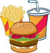 American Food Clipart Fast Food   Clipart Graphic