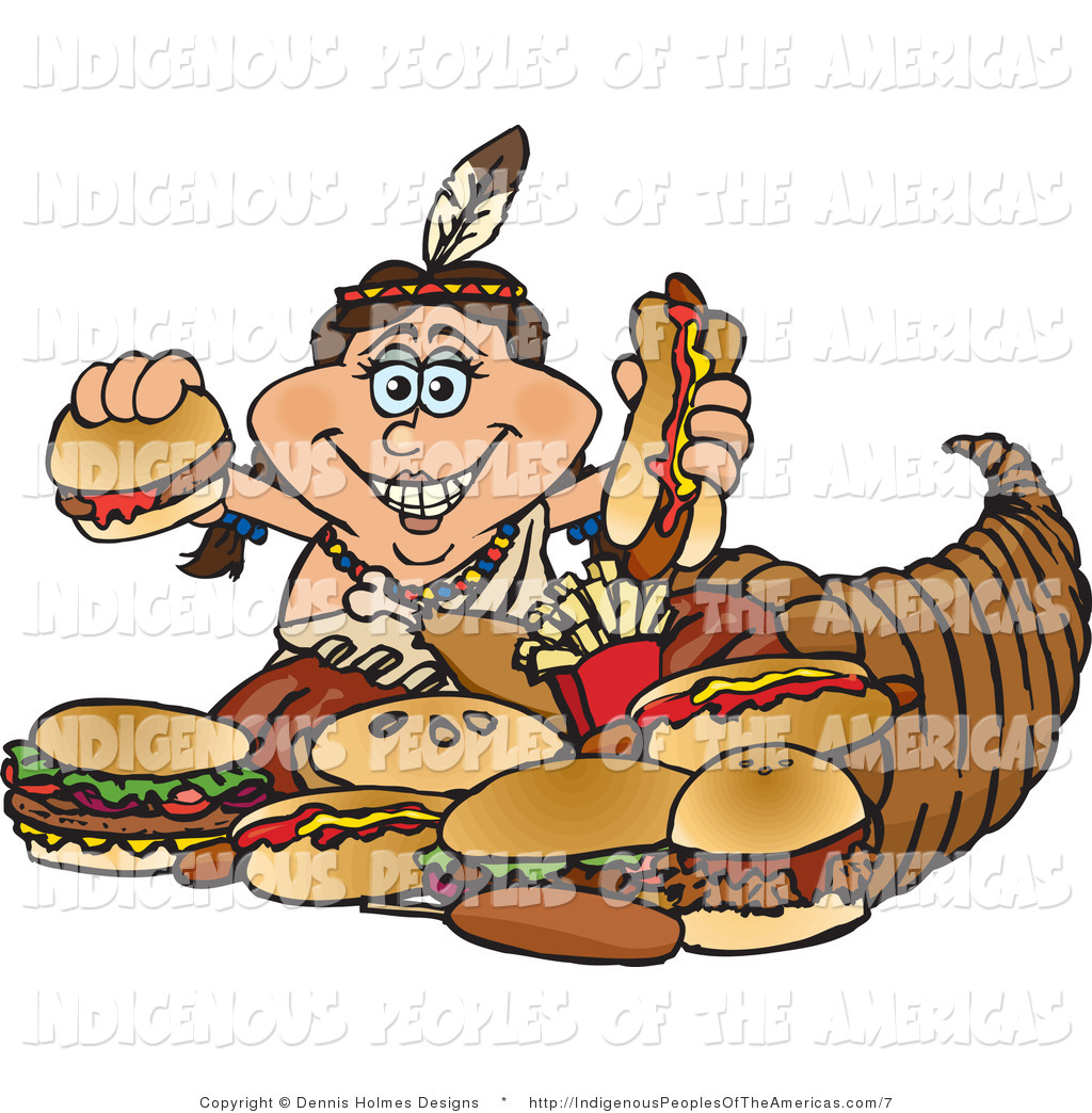 American Food Clipart Vector Clipart Of A Native