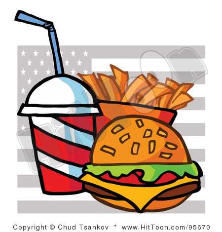 Cheeseburger Clipart 95670 Royalty Free Rf Clipart Illustration Of A