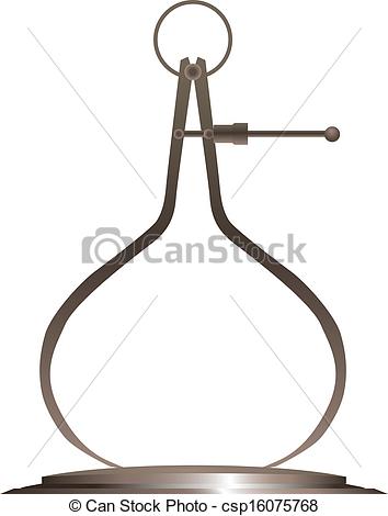 Clip Art Vector Of Accuracy Symbol   Industrial Measurement Tool