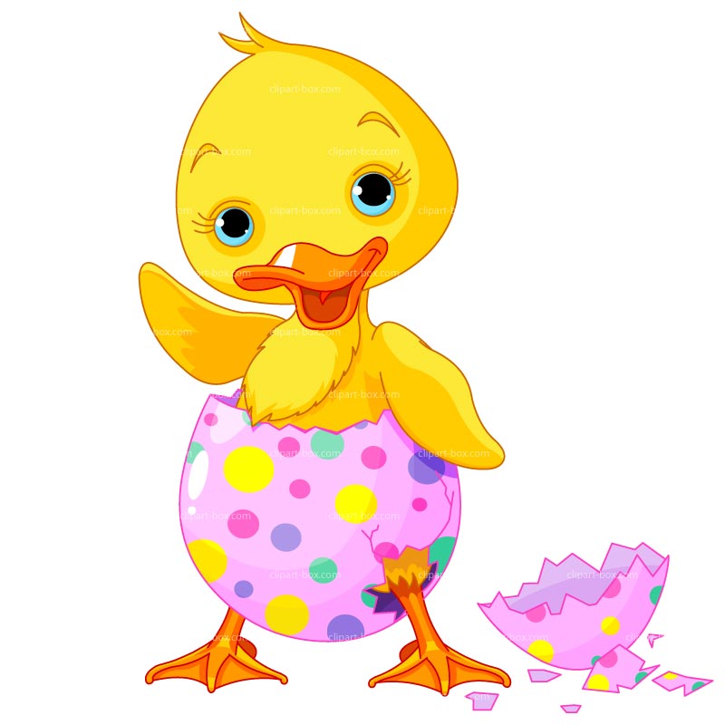 Clipart Easter Duck   Royalty Free Vector Design