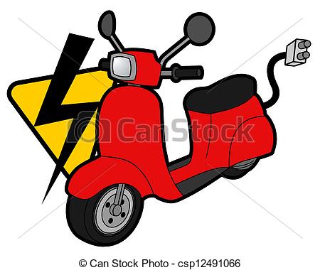 Electric Scooter Csp12491066   Search Clipart Illustration Drawings