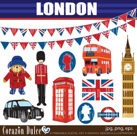 England Clipart Personal And Commercial Use Clip By Corazondulce  6    
