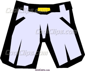 Short Pants Vector Clip Art