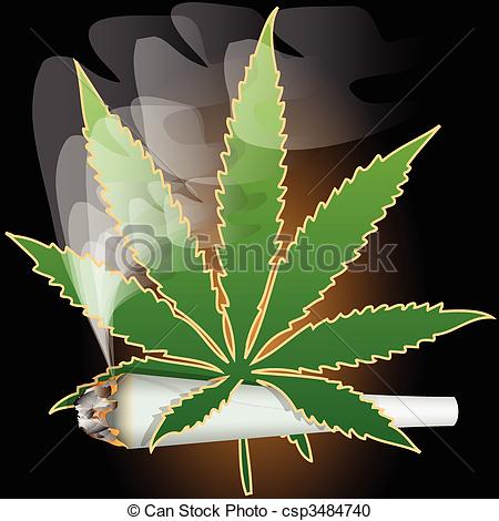 Vector   Marijuana Cannabis Joint   Stock De Ilustracion Ilustracion