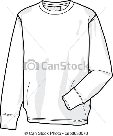 Vector Of Sweatshirt   Colorable Sweatshirt Front Csp8630078   Search    