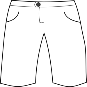White Shorts Clip Art At Clker Com   Vector Clip Art Online Royalty
