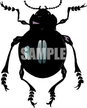 0511 1003 2221 3008 Black Beetle Clipart Image Jpg