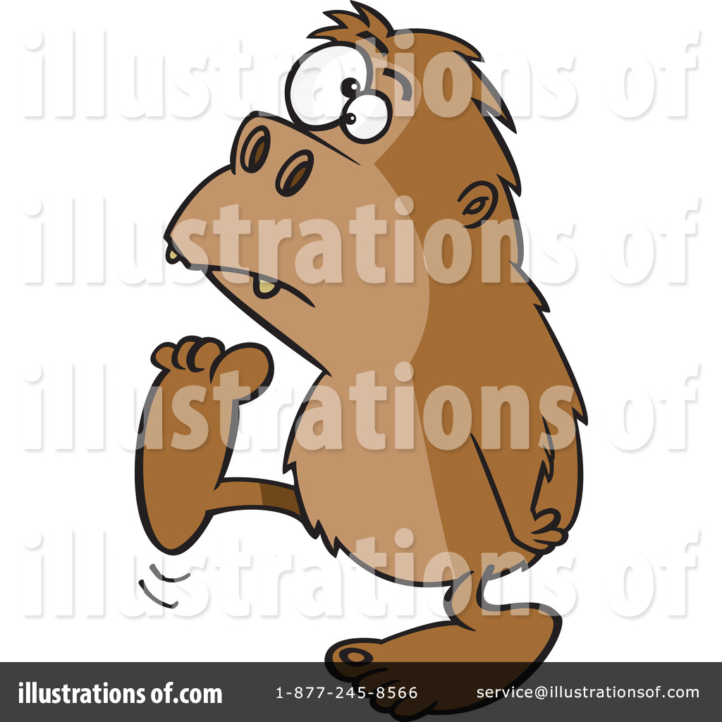Bigfoot Clipart  1080579   Illustration By Ron Leishman