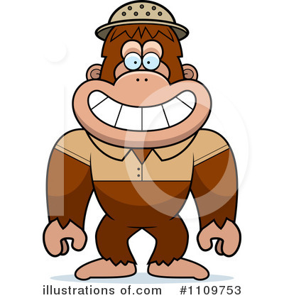 Bigfoot Clipart  1109753 By Cory Thoman   Royalty Free  Rf  Stock