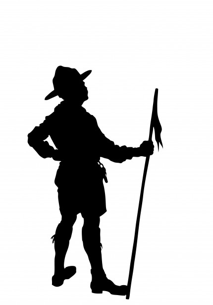 Boy Scout Silhouette Clipart By Karen Arnold