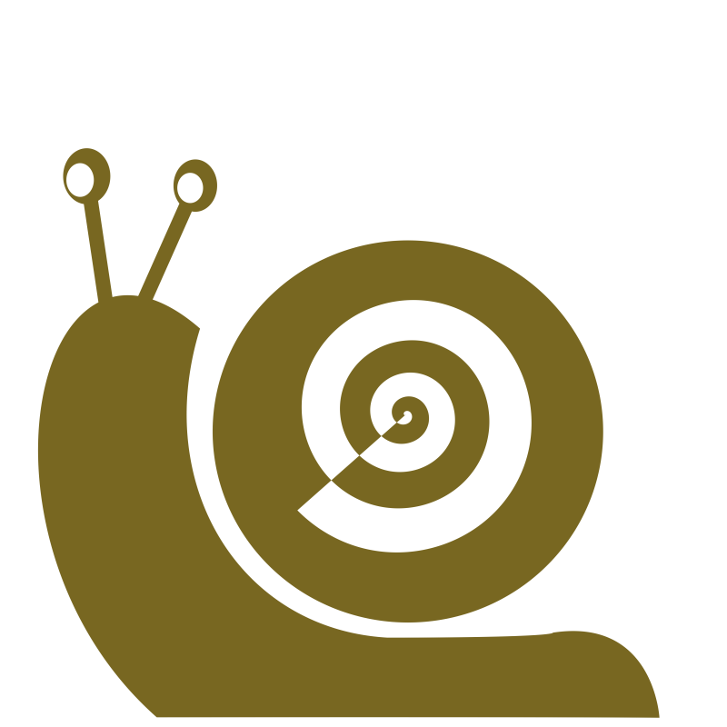 Clipart   Snail  One Color  Flat