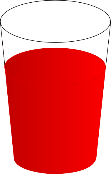 Drinking Glass With Red Punch Clip Art At Clker Com   Vector Clip Art