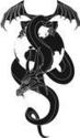     En Yang Tatoeage Voorbeeld Dragon Black And Grey Vliegende Pictures