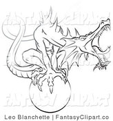 Gray Dragons Colouring Pages