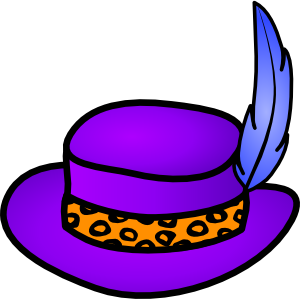 Pimp Hat Clip Art At Clker Com   Vector Clip Art Online Royalty Free    