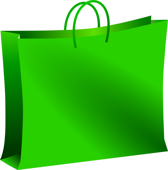 Plastic Shopping Bag Clipart Green Shopping Bag Clip Art