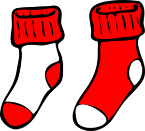 Red And White Socks Clip Art At Clker Com   Vector Clip Art Online