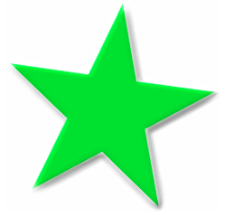 Symbol Stars 5 Point Stars Basic 5 Point Green Star Beveled Png Html