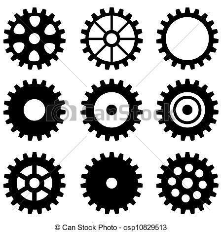     Clip Art More Gears Wheels Graphicriver Sets Gears Gears Machine