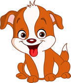 Cute Puppy   Clipart Graphic