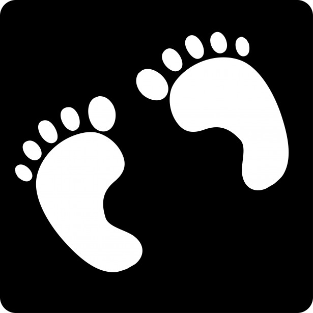 Footprints White Clipart By Karen Arnold