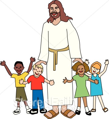 Jesus And Kids   Children S Church Clipart