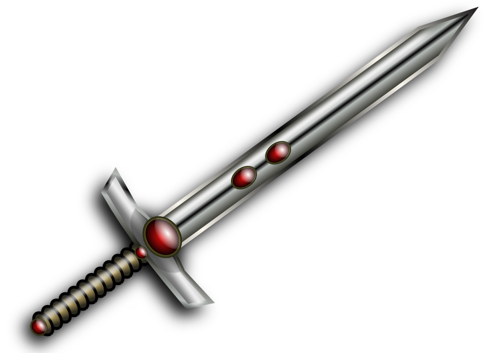 Onlinelabels Clip Art   Jeweled Sword
