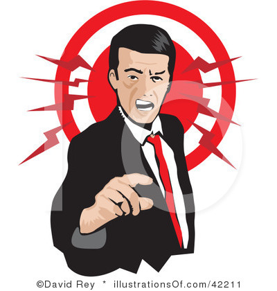 Royalty Free Anger Clipart Illustration 42211