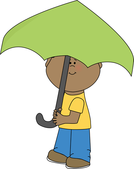 Under Clipart Boy Under Umbrella Clip Art