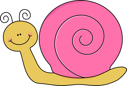 Yellow And Pink Snail Clip Art Image   Cute Yellow Snail With A Pink