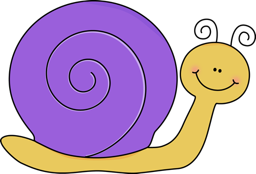 Yellow And Purple Snail Clip Art Image   Cute Yellow Snail With A