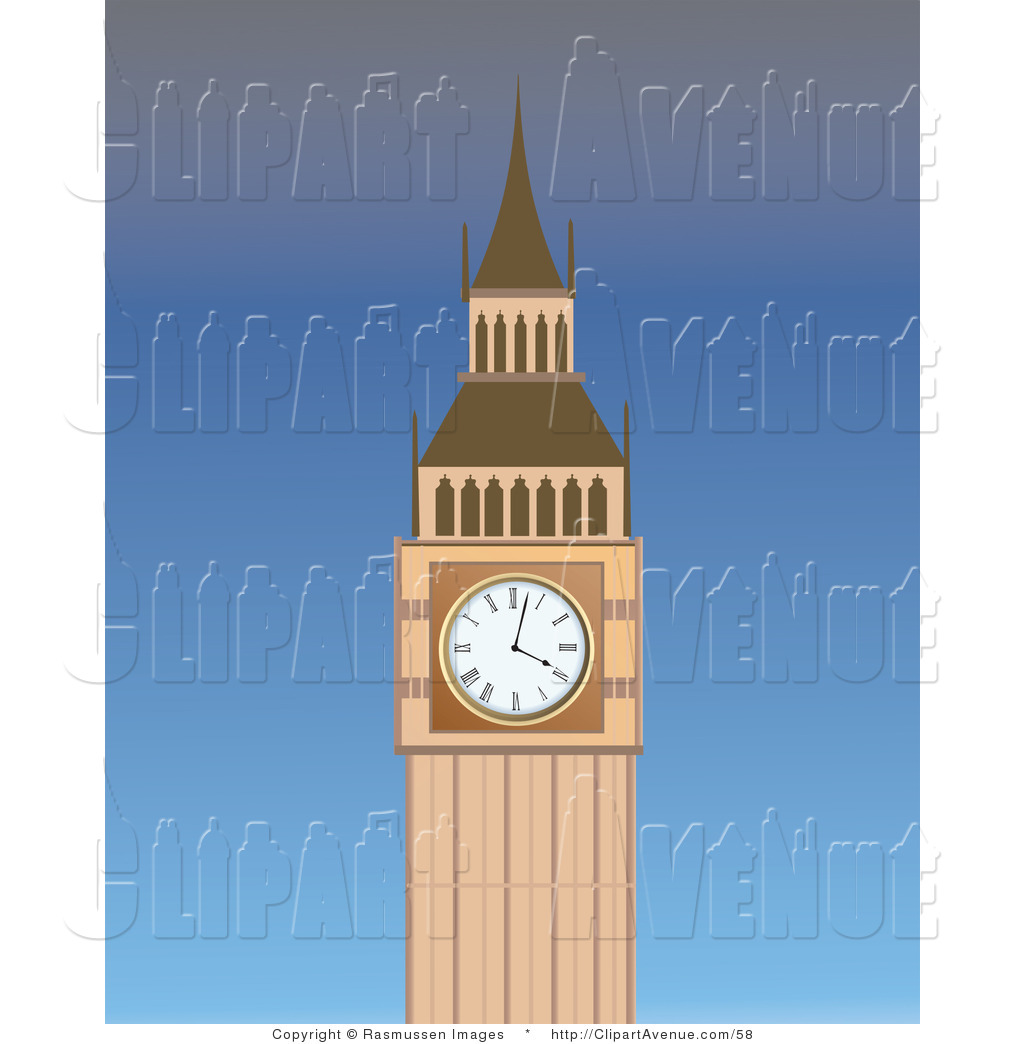 Avenue Clipart Of A The Big Ben Clock Tower At The Palace Of