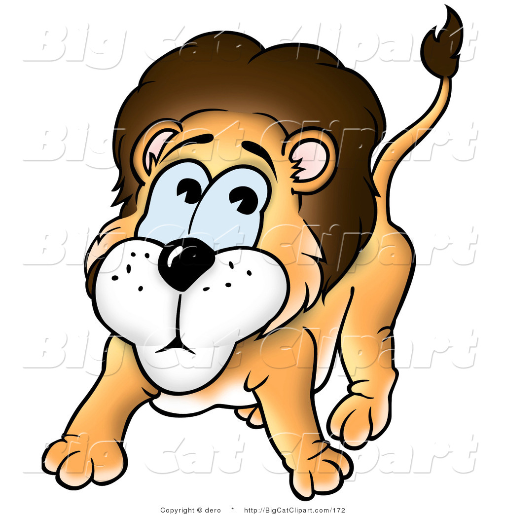 Big Cat Clipart Of A Nervous Lion By Dero    172