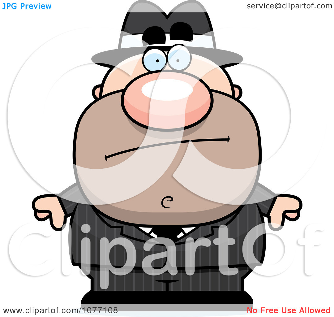 Clipart Mobster   Royalty Free Vector Illustration By Cory Thoman