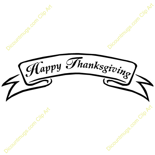 Free Happy Thanksgiving Banner Clipart   Custom Clip Art