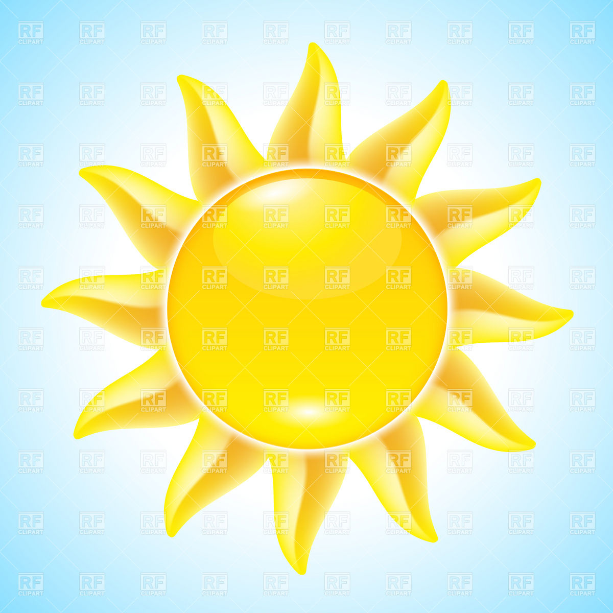 Hot Summer Sun Icon 8433 Download Royalty Free Vector Clipart  Eps