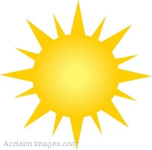 Hot Sun Rays Clipart
