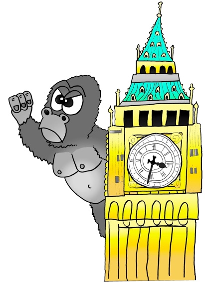 King Kong On Big Ben Clipart