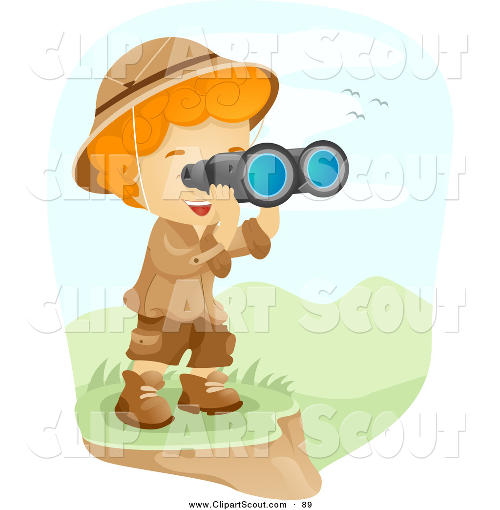 Looking Through Binoculars Clipart Clipart Illustrations
