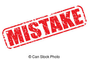 Mistake Illustrations And Clipart