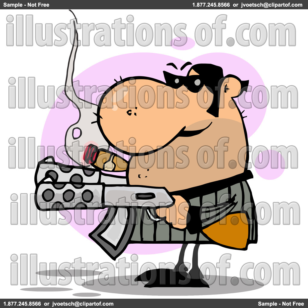 Mobster Clipart Royalty Free Rf Mobster Clipart Illustration By Hit