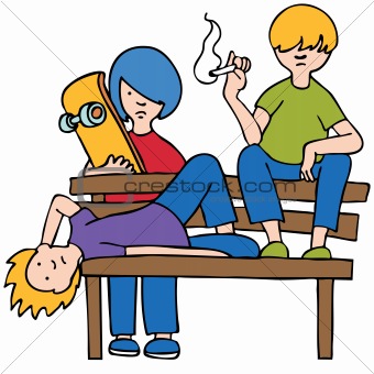 Pack Up Students Clipart