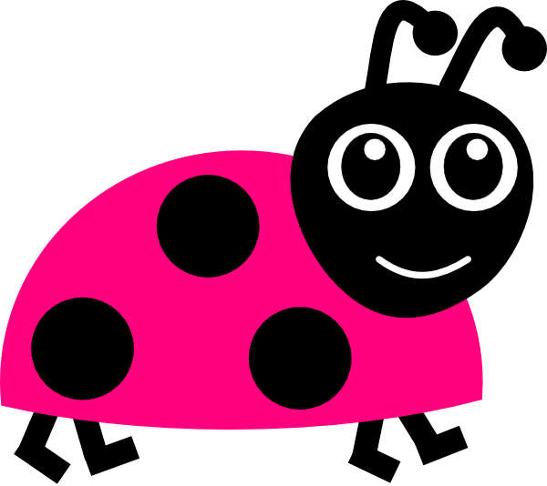 Pink Lady Bug Clip Art At Clker Com   Vector Clip Art Online Royalty