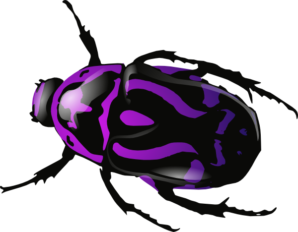 Purple Beetle Clip Art At Clker Com   Vector Clip Art Online Royalty    