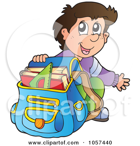 Royalty Free  Rf  Back Pack Clipart Illustrations Vector Graphics  1