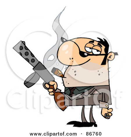 Royalty Free Rf Mobster Clipart Illustration By Hit Toon Stock