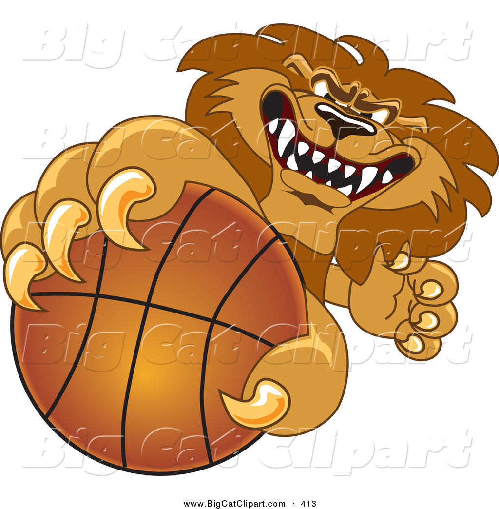 Royalty Free Vector Cartoon Big Cat Clipart Of A Determined