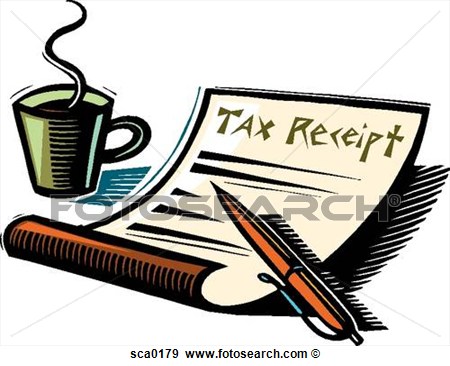Stock Illustration   Tax Receipt  Fotosearch   Search Vector Clipart