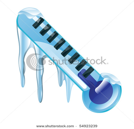 Stock Vector Weather Icon Clipart Freezing Cold Thermometer